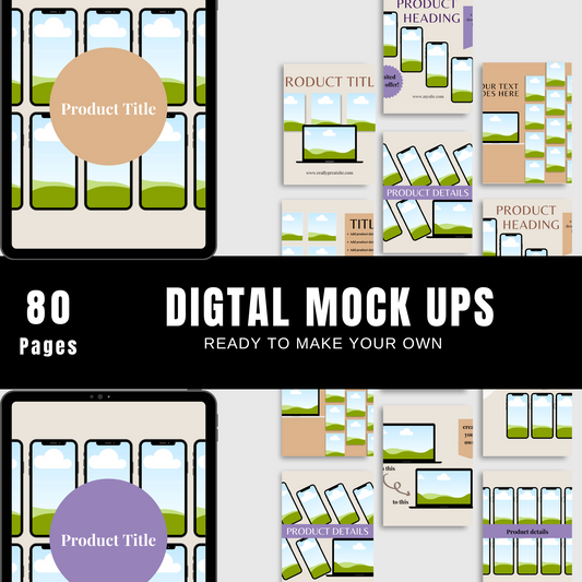 Digital Mock Up Bundle - 80 Slides