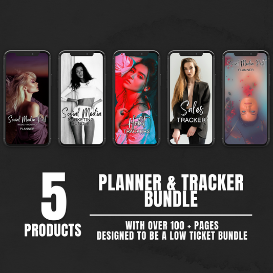 Planner & Tracker Bundle - Low Ticket Bundle