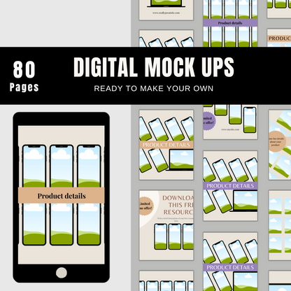 Digital Mock Up Bundle - 80 Slides