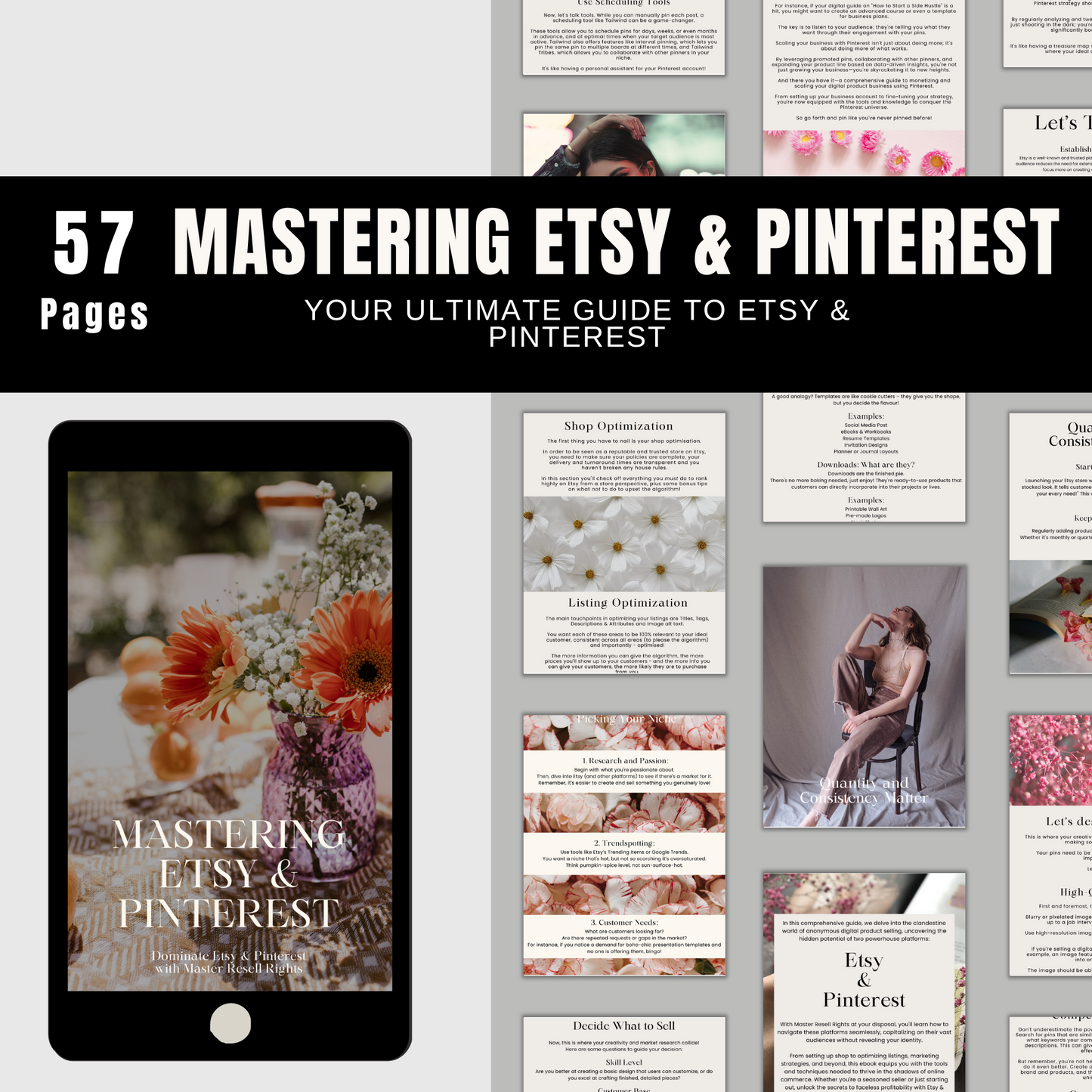 Mastering Etsy & Pinterest eBook